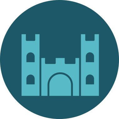 kale ikonu vektör illüstrasyonu