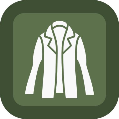 ceket web simgesi, vektör illüstrasyonu