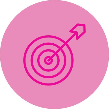 hedef simge vektör illüstrasyonu