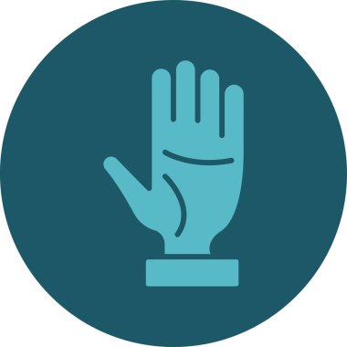 el hareketi vektör simgesi modern illüstrasyon