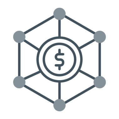 ağ para birimi vektör tasarımı