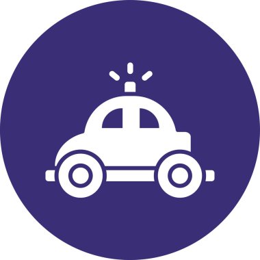 Araba simgesinin vektör illüstrasyonu