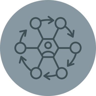 şebeke. Web simgesi basit illüstrasyon