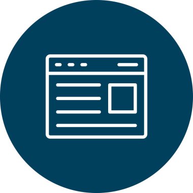 Beyaz arkaplanda web vektör simgesi