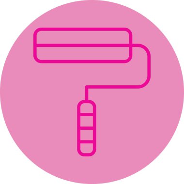 Boya silindiri. Web simgesi