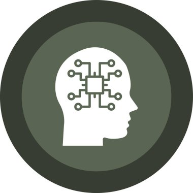 Beyin Gears yuvarlak simge