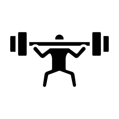 Egzersiz yapan bir adamın vektör çizimi