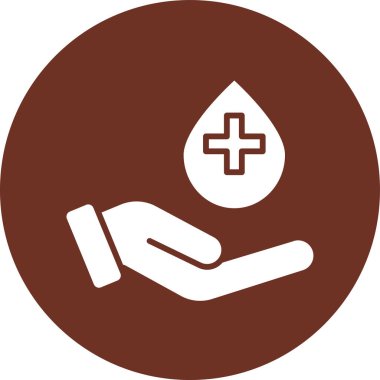 kan damla kutsal kişilerin resmi, vektör çizim