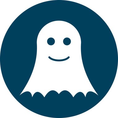 Hayalet simgesi, vektör illüstrasyonu