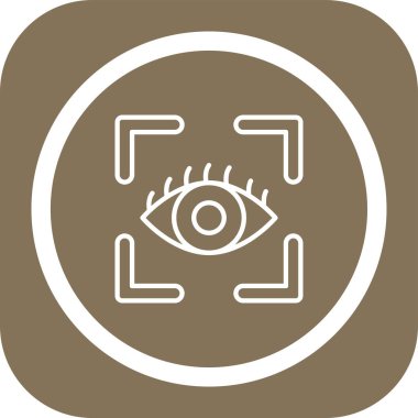 Göz. Web simgesi basit illüstrasyon