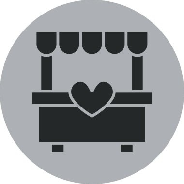 vektör illüstrasyonu, göğüs simgesi