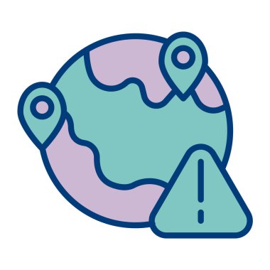 küresel küresel simge, vektör illüstrasyonu