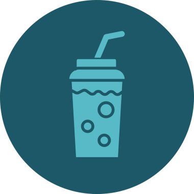 Modern kahve bardağı simgesinin vektör çizimi