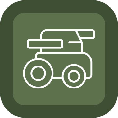 Traktör simgesinin illüstrasyonu