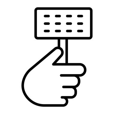 Fırça simgesi vektör illüstrasyonu