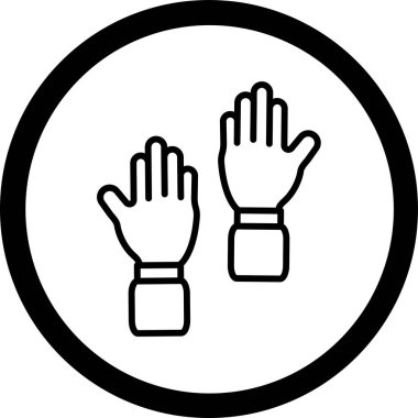 Kes şunu. Web simgesi basit illüstrasyon