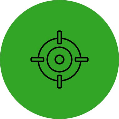 hedef simge vektör illüstrasyonu