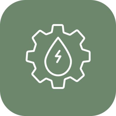 vektör eko batarya ico