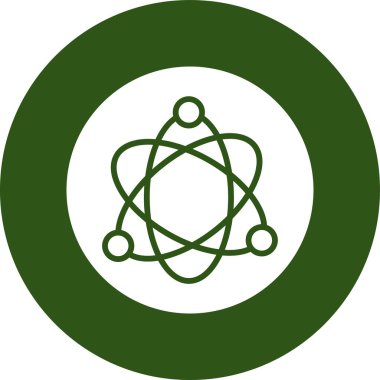 atom simgesi vektör illüstrasyonu