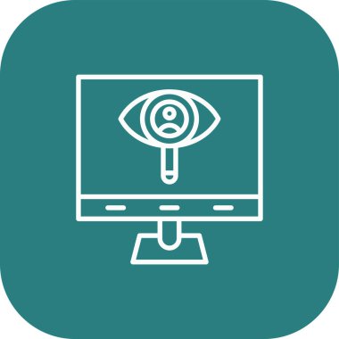 ekran simgesi, vektör illüstrasyonunu izle