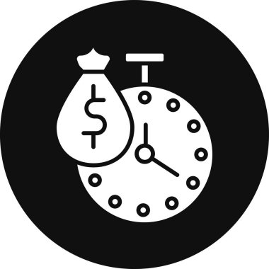 vektör zaman simgesi çizimi