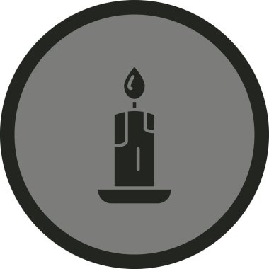 Mum simgesi vektör illüstrasyonu