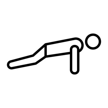 egzersiz ikonu. Beyaz arkaplanda izole edilmiş web tasarımı için özet uygunluk vektörü simgesi