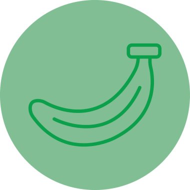 muz ikonu vektör çizimi