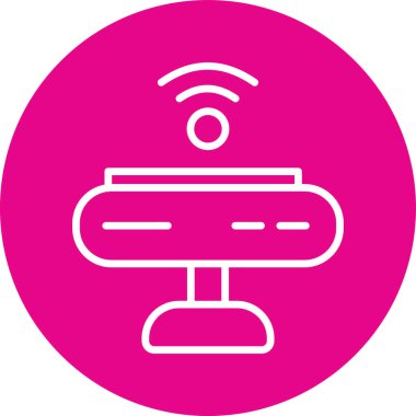 Wi-Fi simgesinin vektör illüstrasyonu