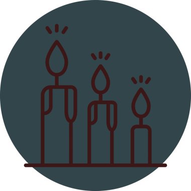 Mum simgesi. vektör illüstrasyonu