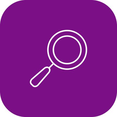 Benzersiz büyüteç vektör simgesi