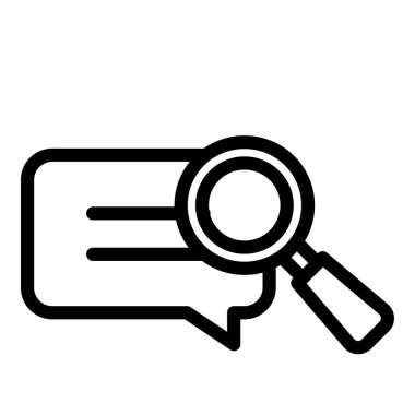 Arama sembolü simgesi, vektör illüstrasyon tasarımı içeren büyüteç