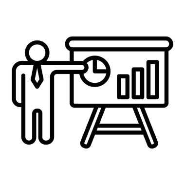 iş yönetimi simgesi, vektör illüstrasyonu, izole edilmiş arkaplanı imzala