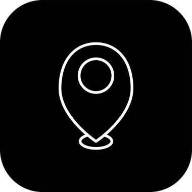 konum simgesi vektör illüstrasyonu