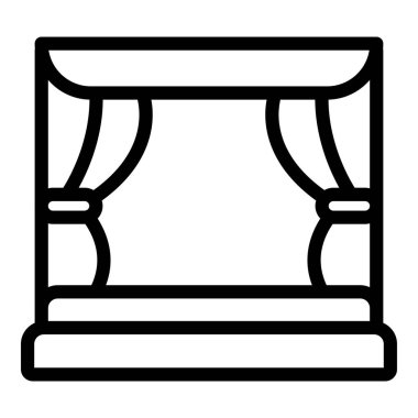 Şömine simgesi, anahat stili