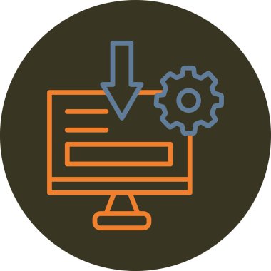 Seo simgesinin vektör illüstrasyonu