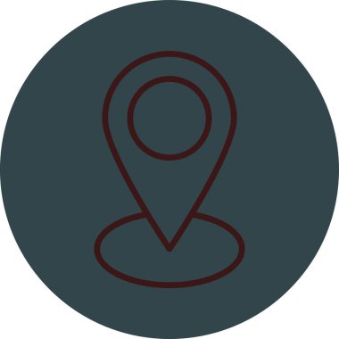 Moda biçimi arka planında harita işaretleyici simgesi