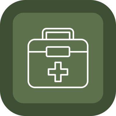 ilk yardım kiti vektör simgesi