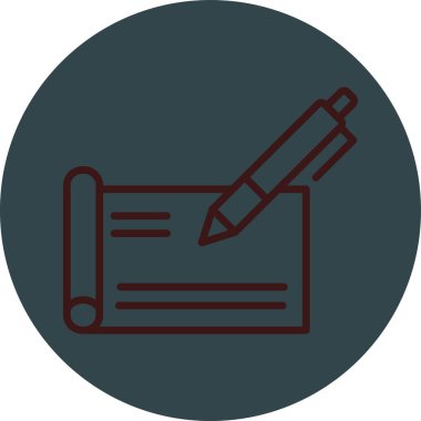 kalem simgesinin vektör illüstrasyonu