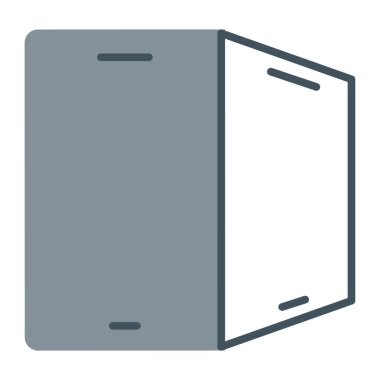 Buzdolabı düz vektör simgesi