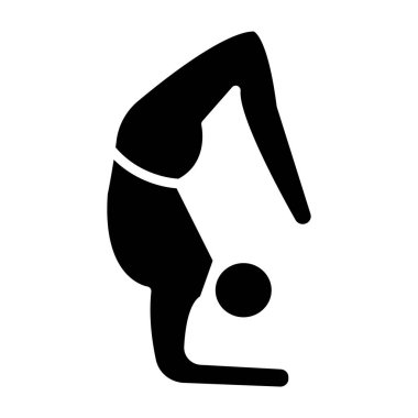 Kadın Yoga Pozu silueti