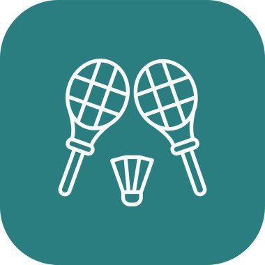 Tenis topu çizgisi simgesi.