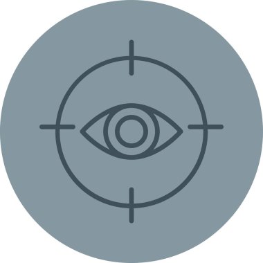 Göz simgesi, vektör illüstrasyonu