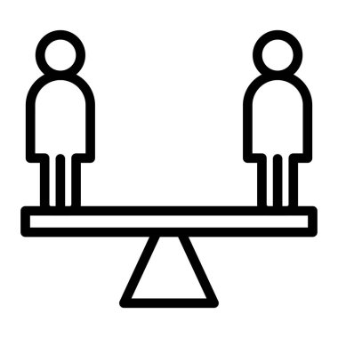 İnsan Hakları web simgesi, vektör illüstrasyonu