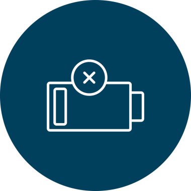 Pil simgesinin vektör illüstrasyonu