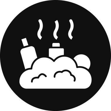 Kolayca değiştirebilen ya da düzenleyebilen bulut dumanı taşıyıcı simgesi