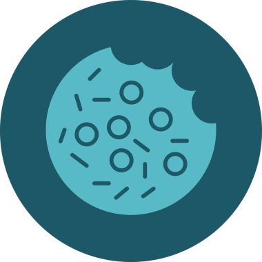 bakteri simgesi vektör illüstrasyonu