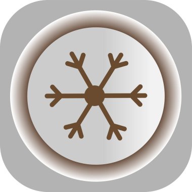 Eşsiz kar tanesi vektör çizgisi simgesi