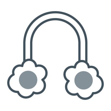 kulaklık simgesi vektör illüstrasyonu