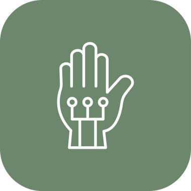 İnsan el simgesinin vektör çizimi